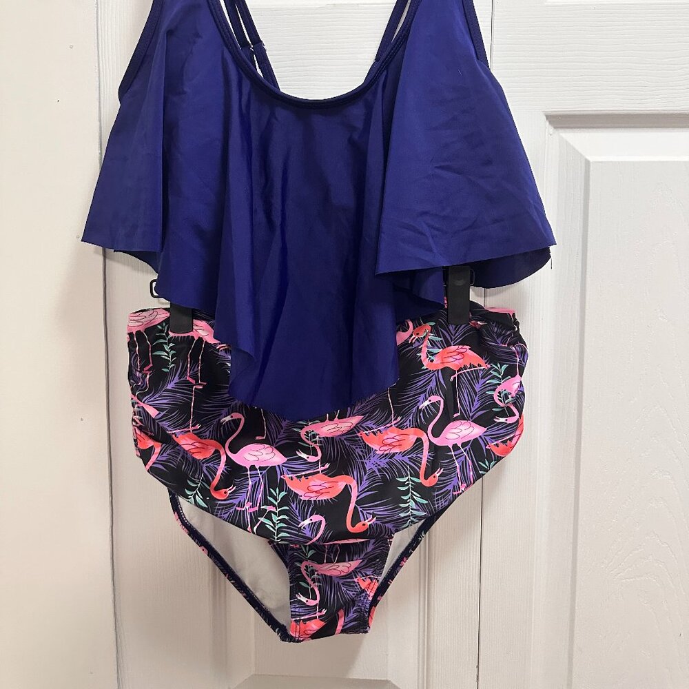 (BUY 2 GET 1 FREE )Women Bikini Set Tank Top High Waist Bottom - Picture 4 of 16